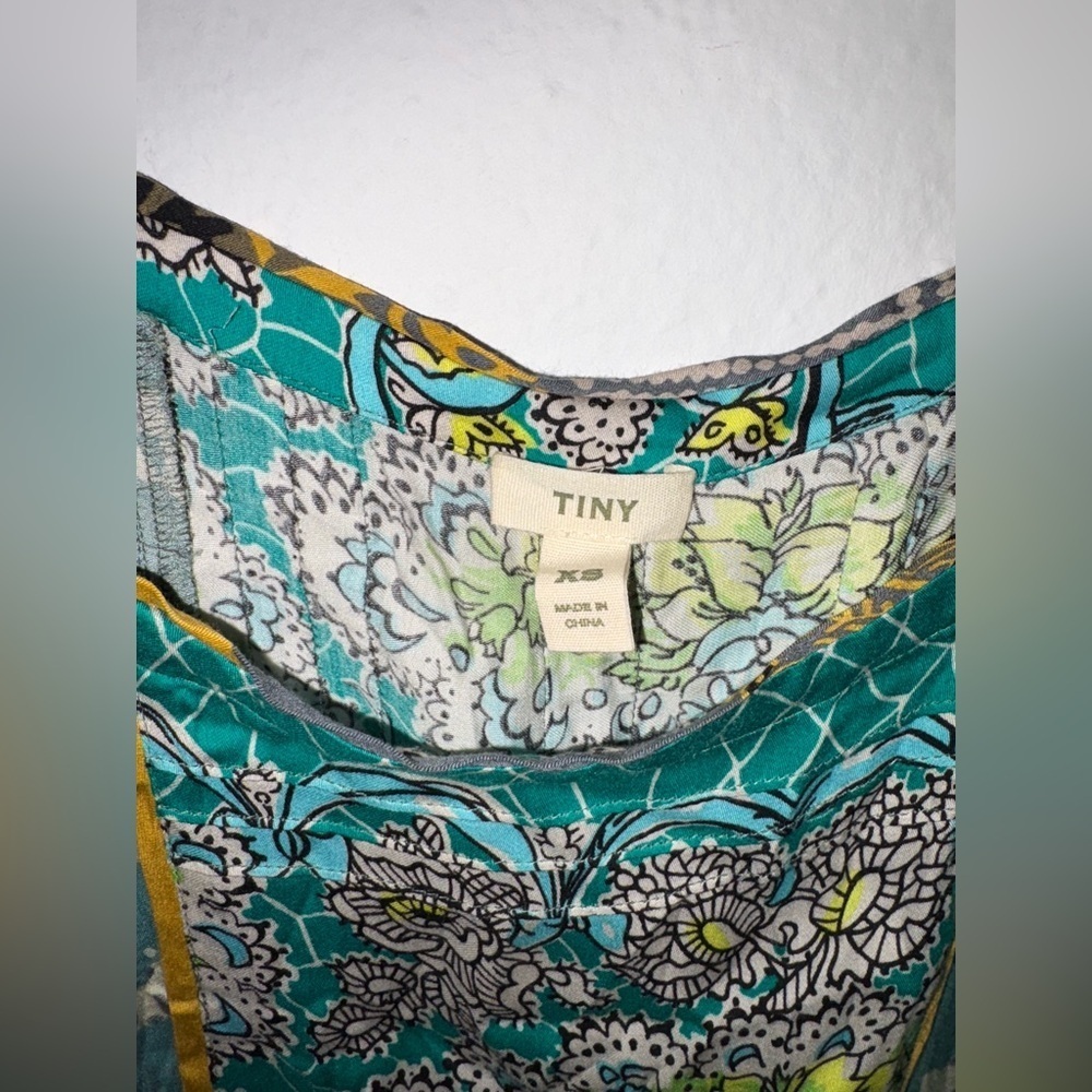 Anthropologie TINY Scarf-Printed Tunic Summer Dress Size XS - Picture 3 of 4